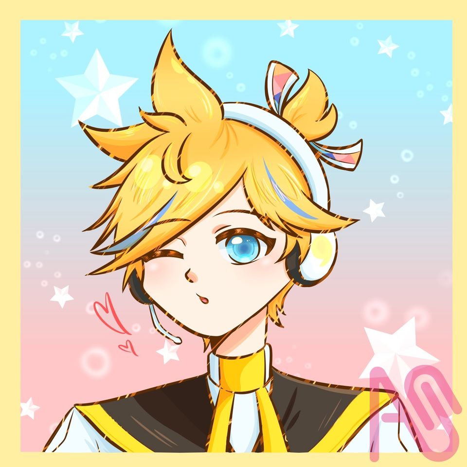 近期插圖 Illust of 魷魚君本魷 girl Kagamine_Rin VOCALOID KAITO illustration boy KagamineLen 原創角色