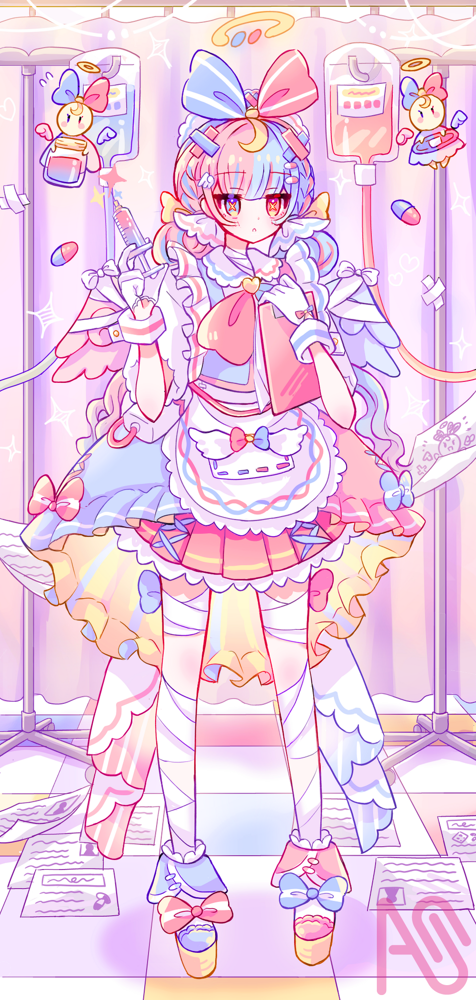 エンジェルナースちゃん👼💉 Illust of ちーず angel girl original ナース oc