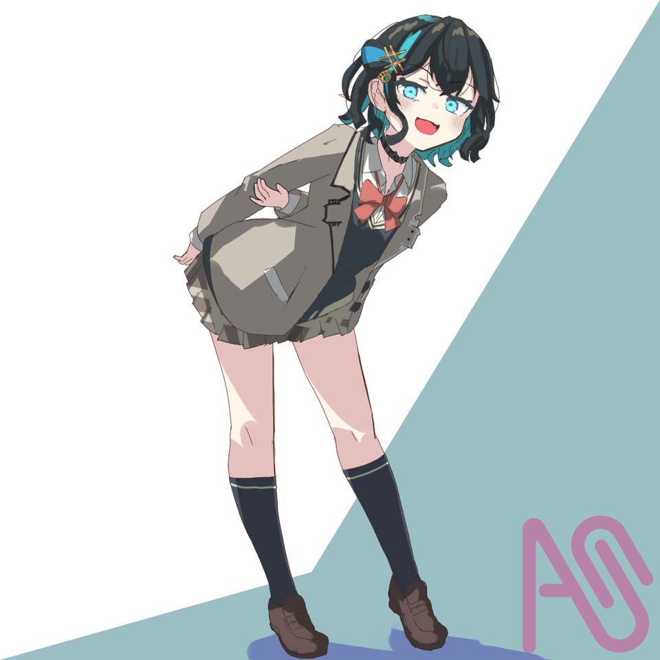 どうも、宮舞モカです。 Illust of だぶまん girl JK 宮舞モカ