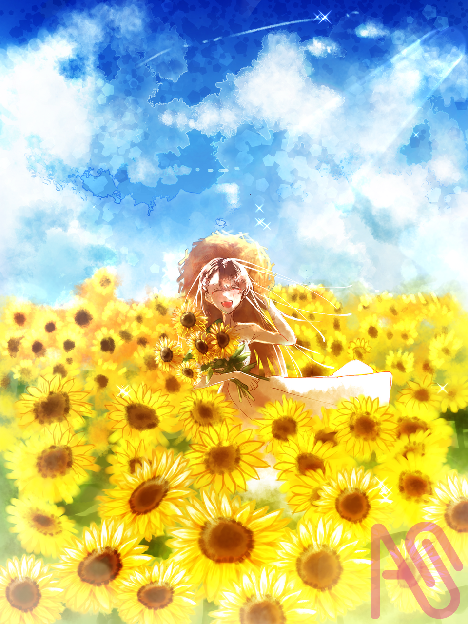 向日葵🌻 Illust of Biles HUIONIllustrationContest2025 summer ibispaint girl cute 原创少女 原创角色