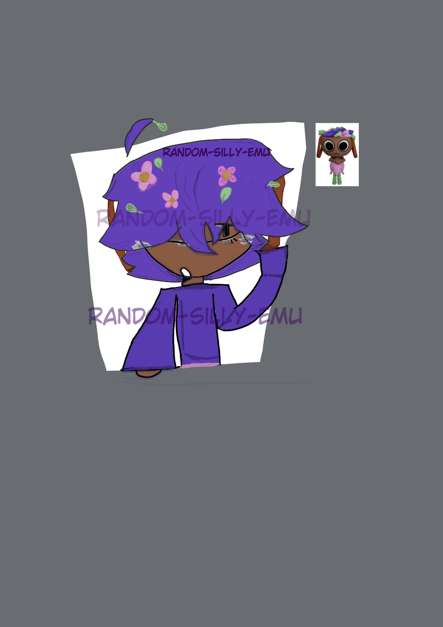 Dandys world Bassie 🎀 Illust of Random-Silly-Emu 🎀 art medibangpaint silly easter 💕 dandysworld Randomsillyemu Dandysworld Bassie