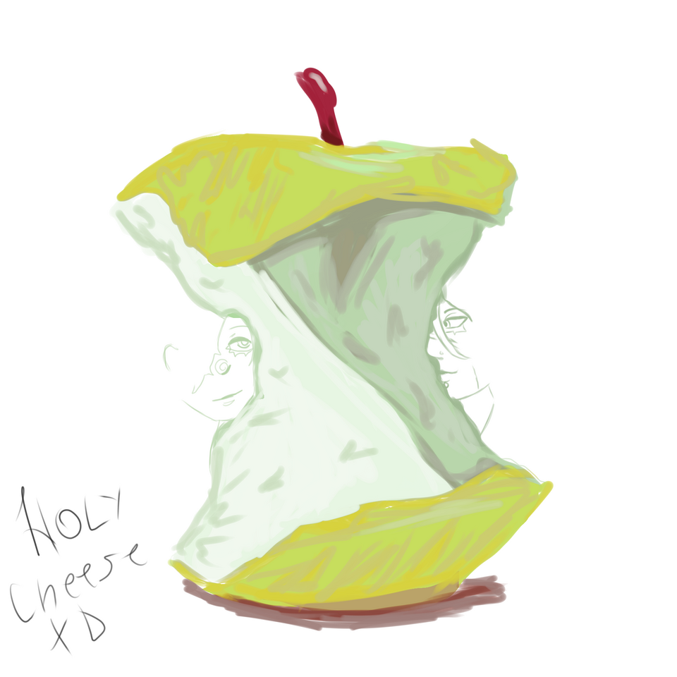 Apple trend with kryai Illust of #no1 HOLY CHEESE XD HATER!! doodle Cheese.