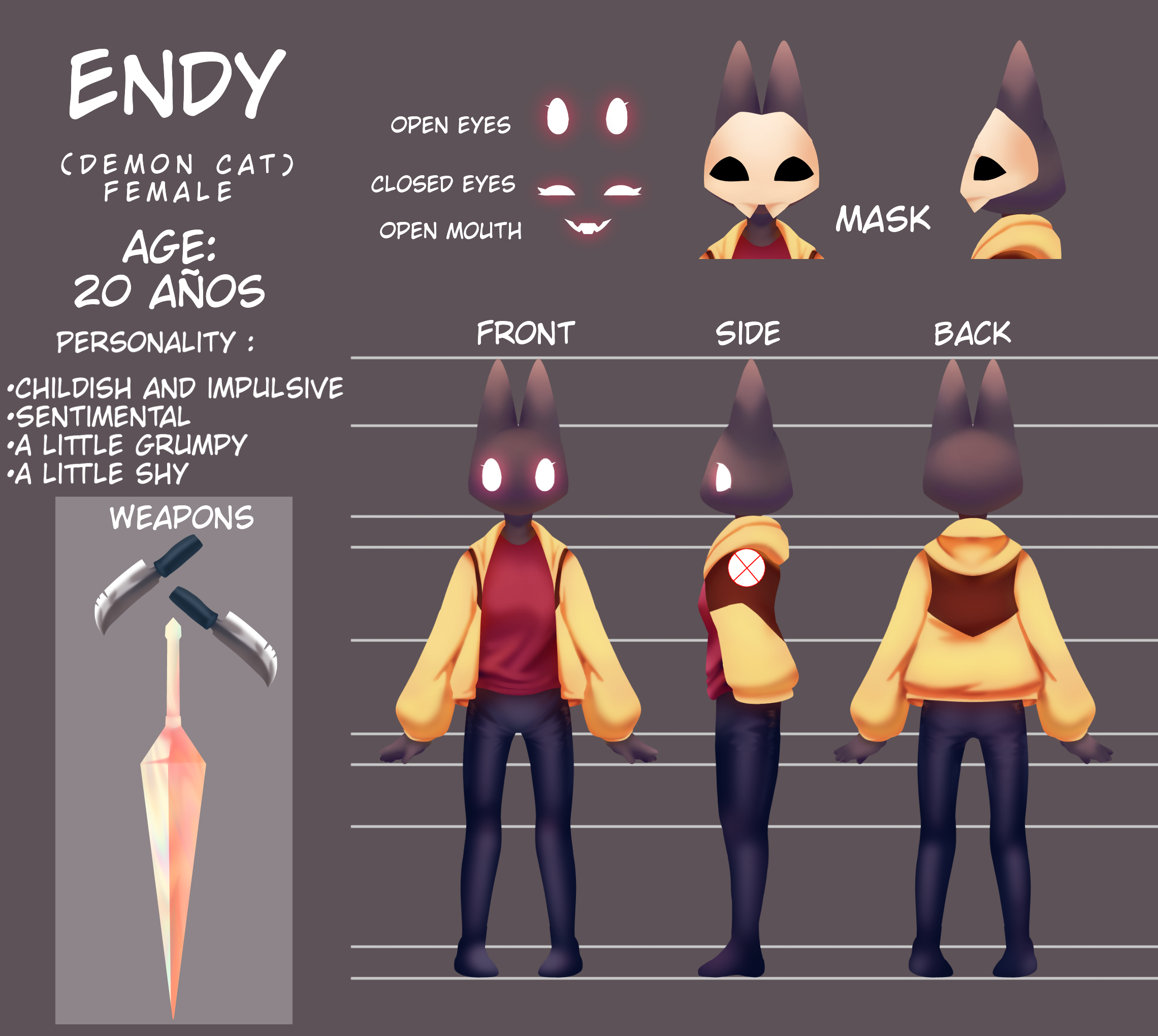 Endy Ref sheet Endy Ender Illustrations ART street