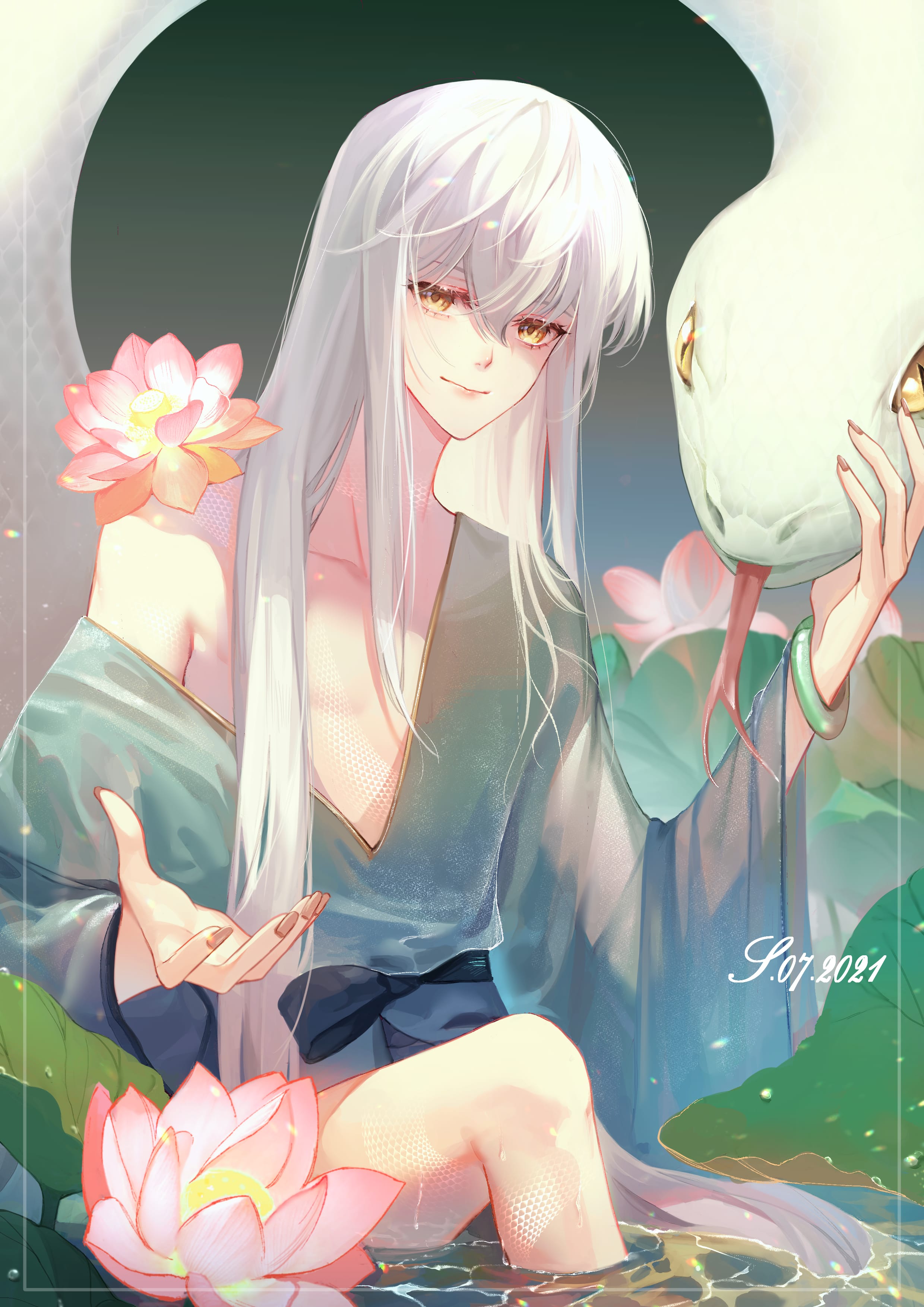 白蛇OC SK - イラスト ART street (アートストリート)