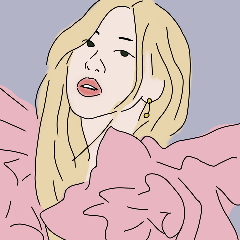 Rosé on the ground fanart Sweetxlolita• Illustrations ART street