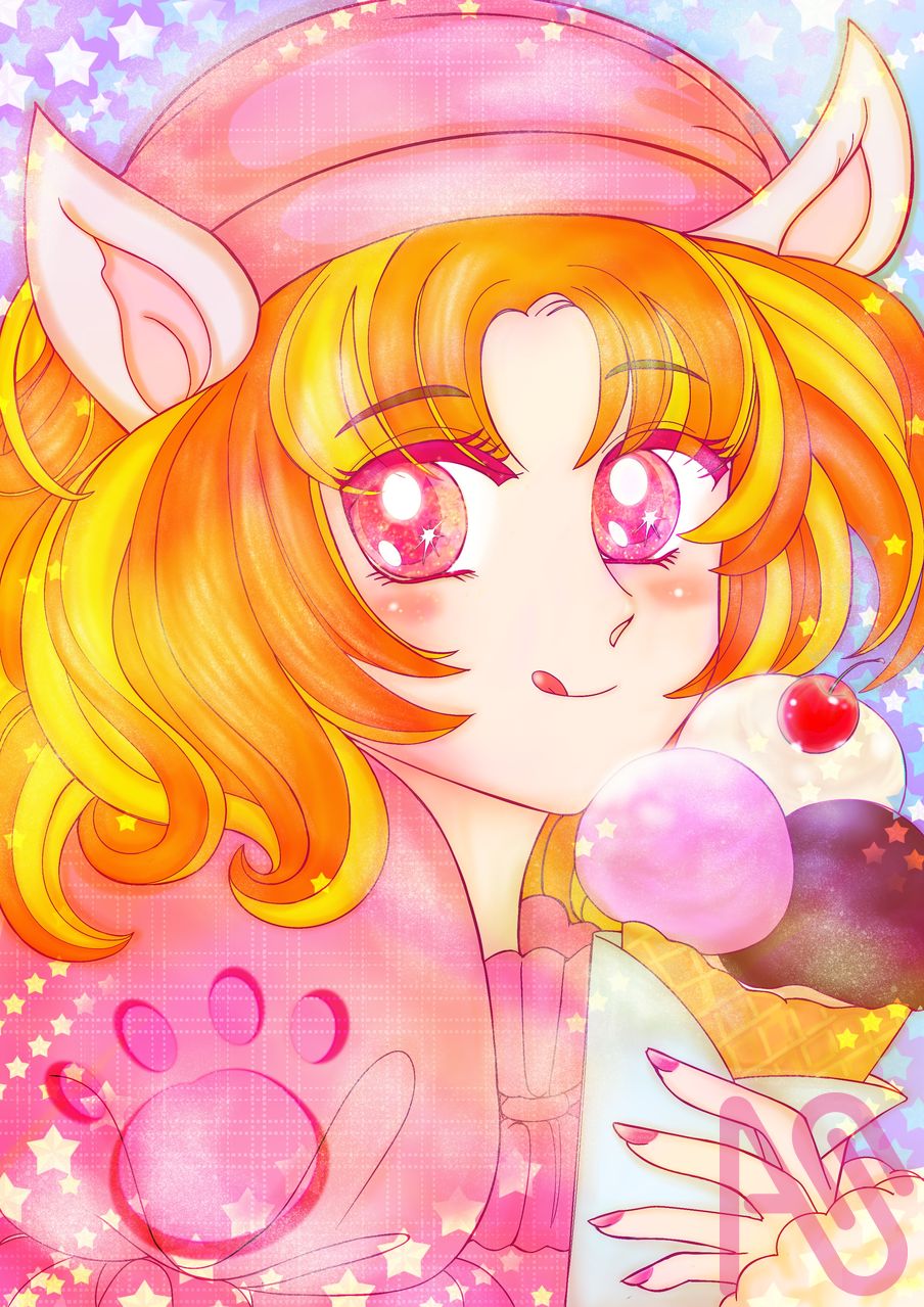 美味冰淇淋 Illust of 閒人 girl ice-cream 埃及