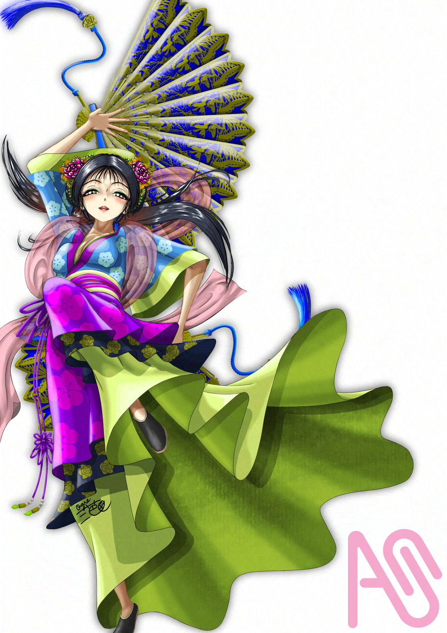 春節燈會物語 ー小喬ー Illust of 大賀　三芭図（tachibanafactory） ランタン 旧正月 長崎 小喬 春節 燈會 相互フォロー フォロバ100 長崎ランタンフェスティバル 春節祭