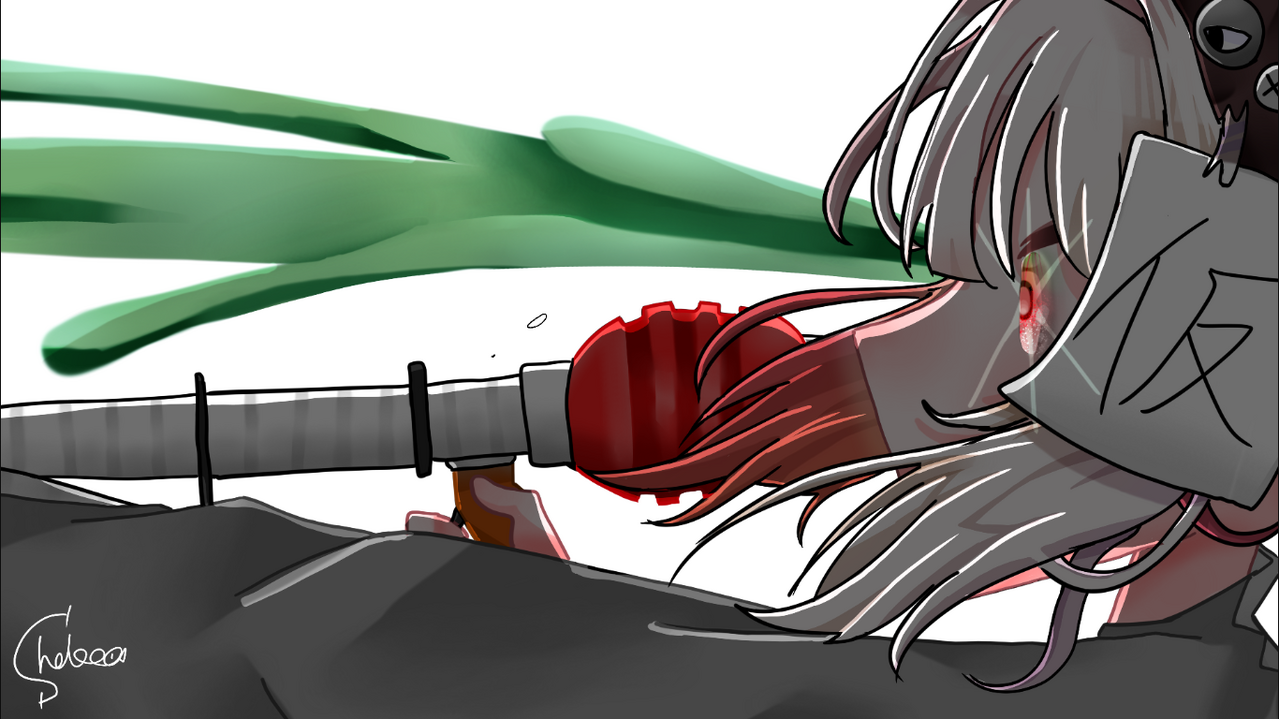 光を与えて【タップ推奨】 Illust of 白海 しゃけ / 代選中 かっこいい 本気 よそのこ 代理 本気絵 ガチ絵 あすたりすくあーと 至高なるソイチューバー 至高なるソイチューバ一