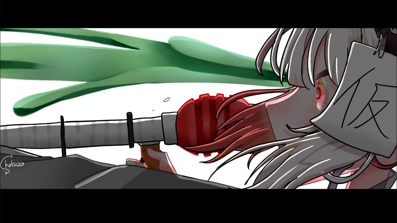 光を与えて【タップ推奨】 Illust of 白海 しゃけ / 代選中 かっこいい 本気 よそのこ 代理 本気絵 ガチ絵 あすたりすくあーと 至高なるソイチューバー 至高なるソイチューバ一