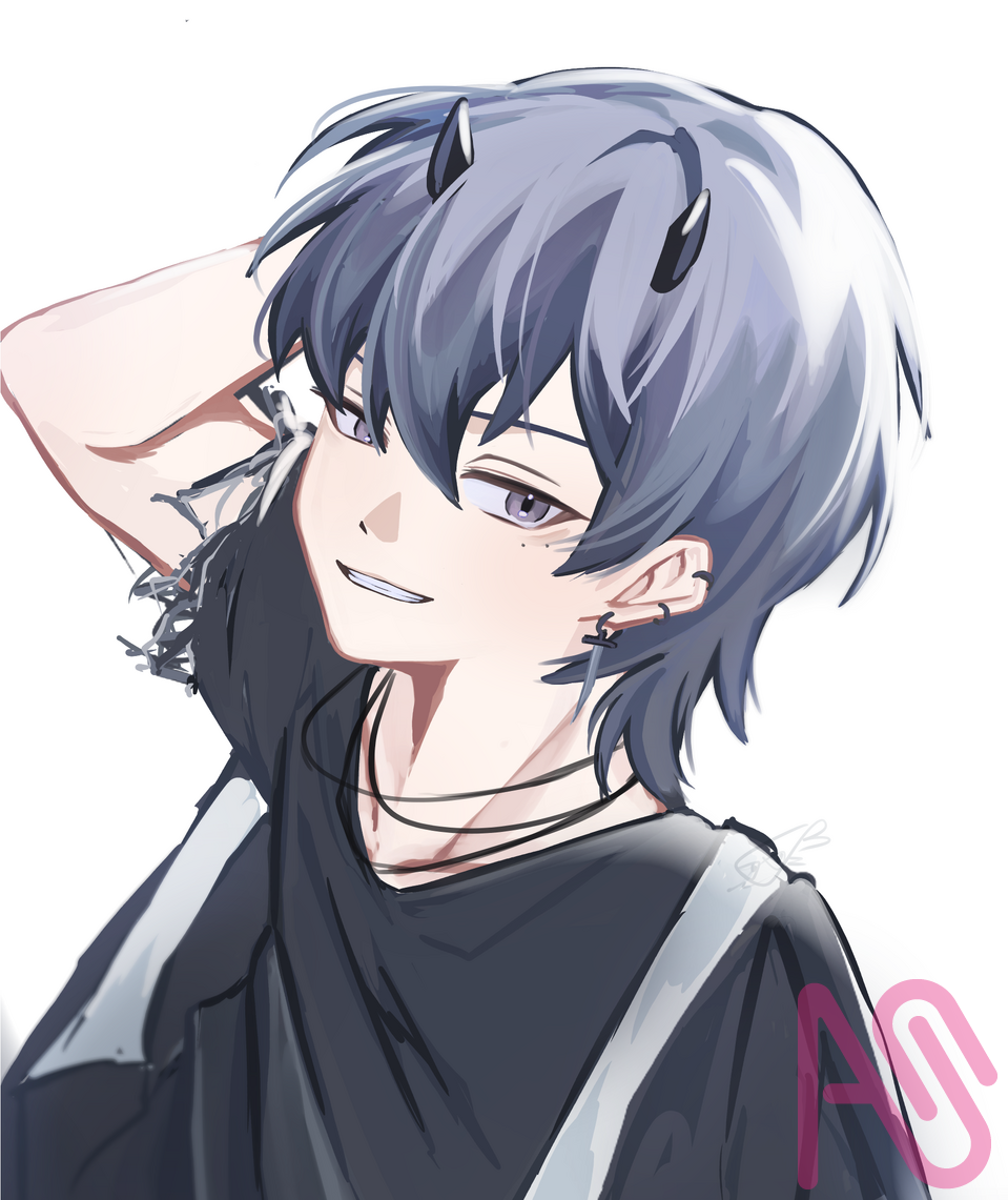 0608 Illust of Chilseong painting fanart drawing illustration character virtual_YouTuber 남자캐릭터