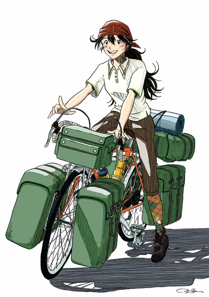 旅チャリ ふじいえだいご 일러스트 Art Street 아트 스트리트