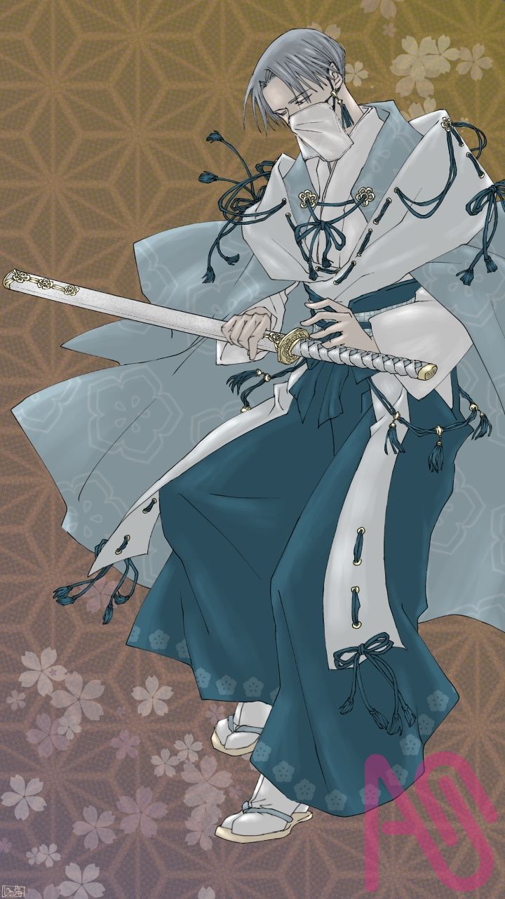 和風刀男子 Illust of しるびあ Japanese_style 一次創作 kimono 刀 digital oc アイビスペイント 創作イラスト