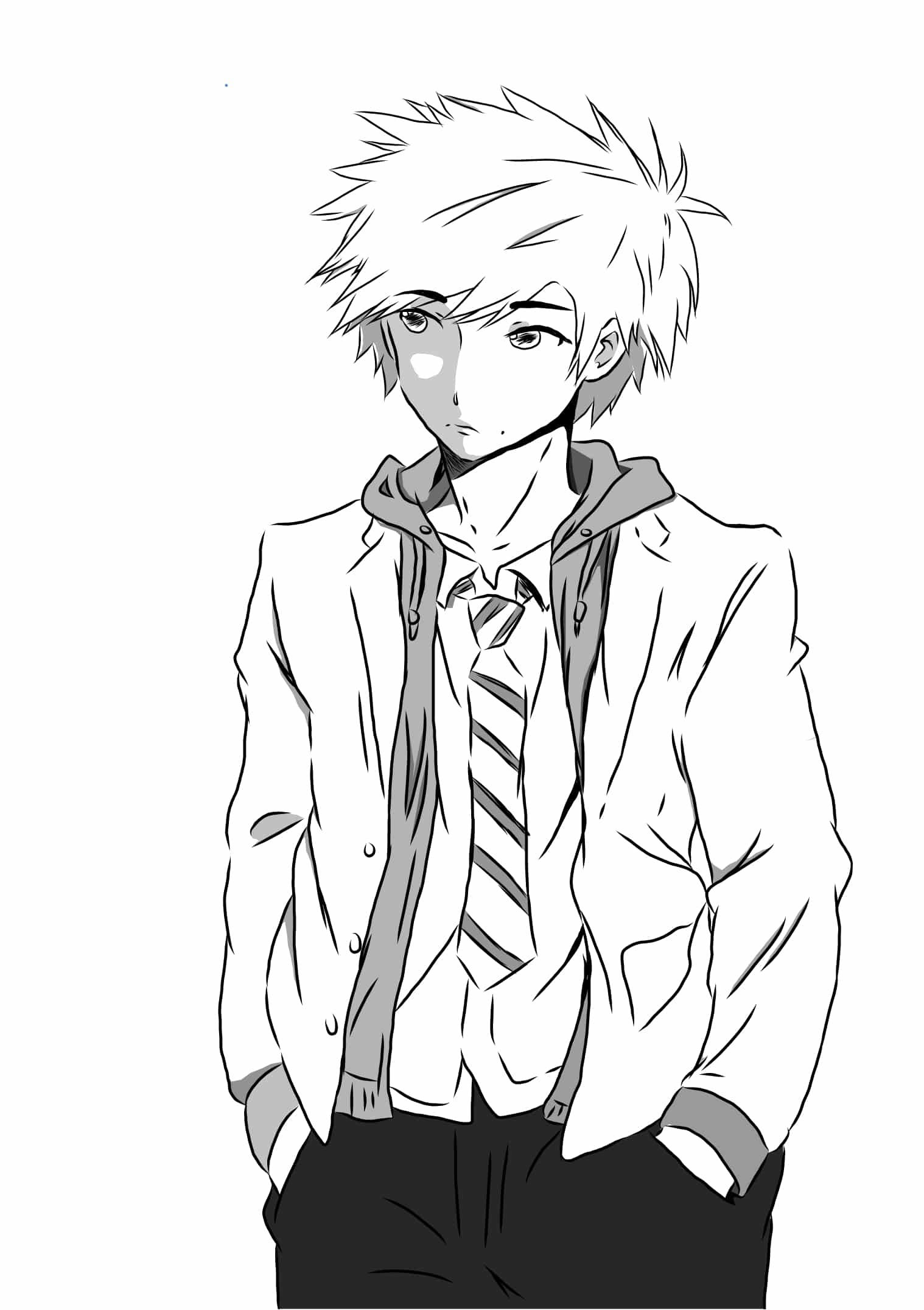 High School Boy GudeNingen Illustrations ART street