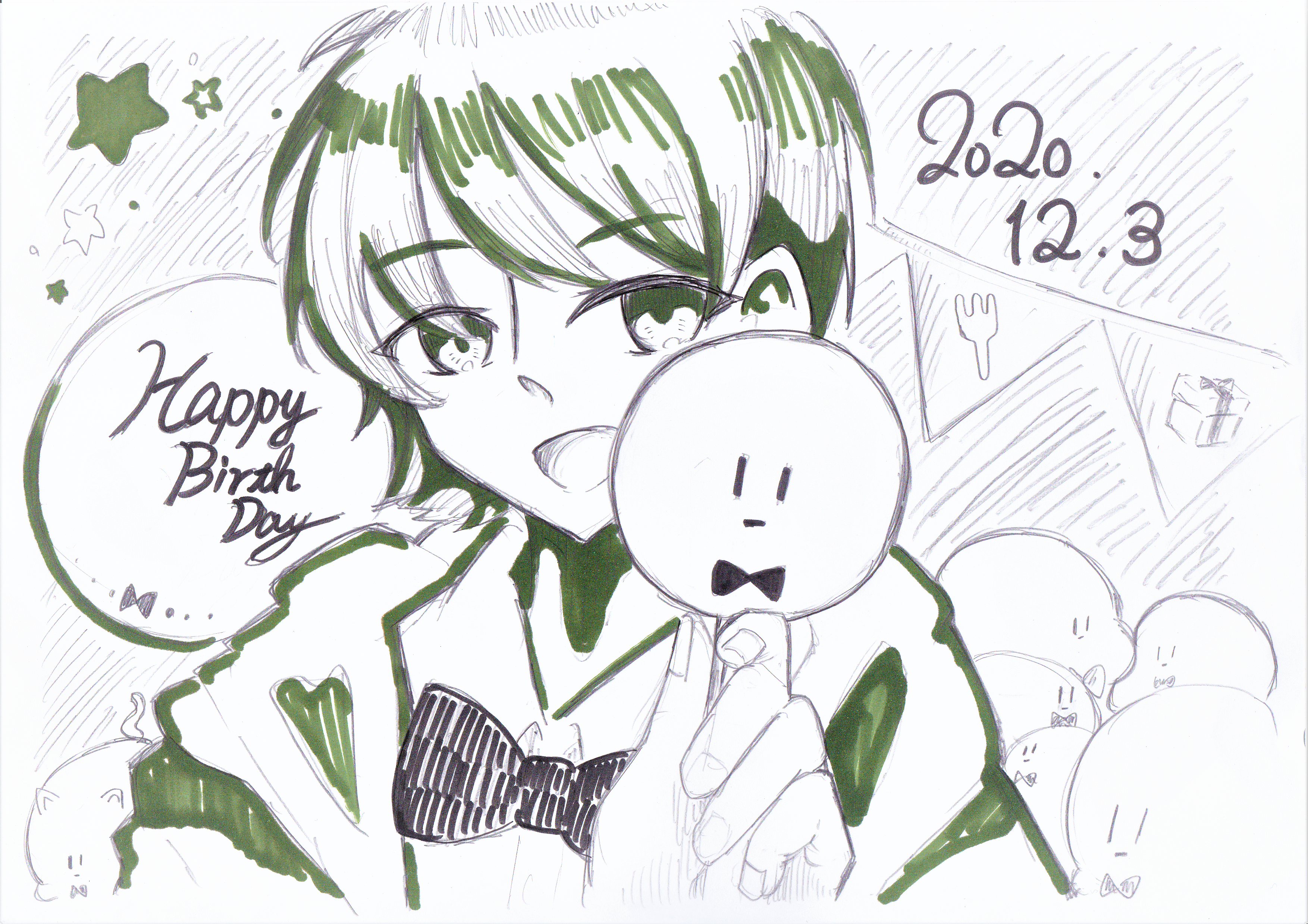 ぴくとさんのお誕生日 えみるりあ Illustrations Art Street