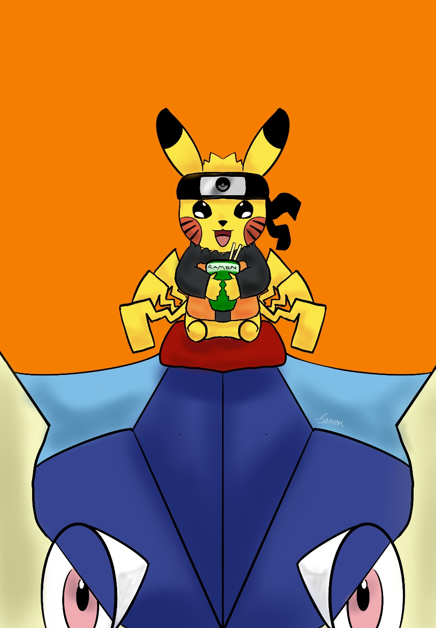 ピカチュウ ナルト うずまきナルト ポケモン オリンピック Pikachu naruto SamerAIVOLTAGE - イラスト ART street (アートストリート)