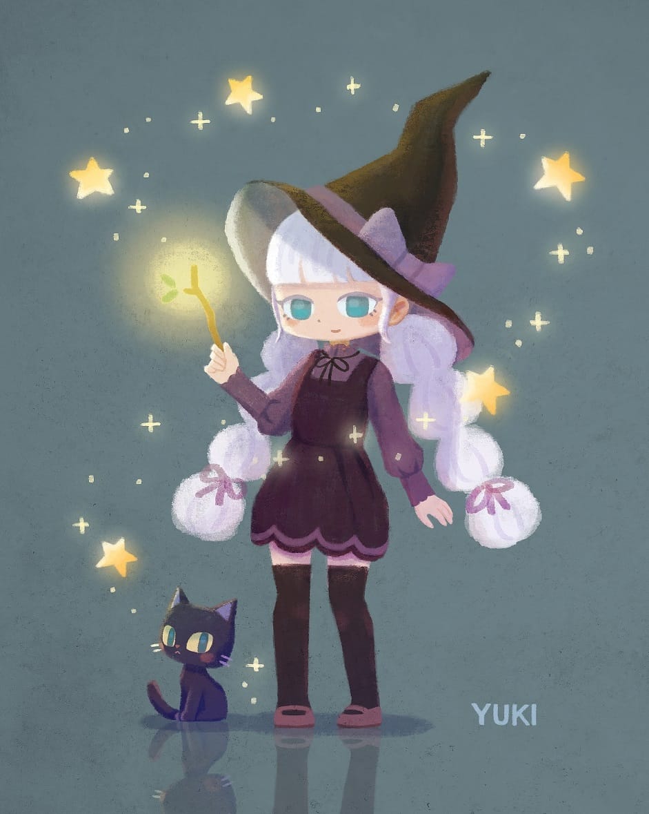 魔女ちゃんと黒猫 Sawayuki3 Illustrations Art Street