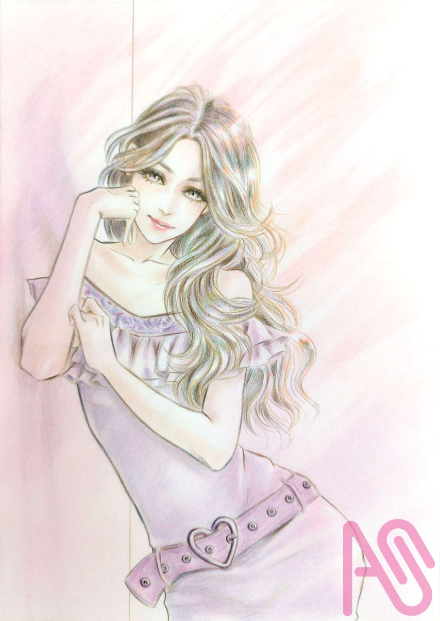 小悪魔 Illust of ルナ coloredpencil girl original pastel analog
