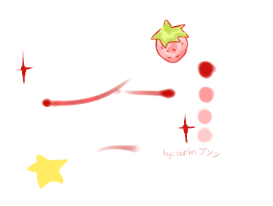 Lips🍓🌷💦 Illust of ˖🌊⋆☆Arinプリン🍮‧₊˚☆˖⋆🐚 pink cute kawaii lips