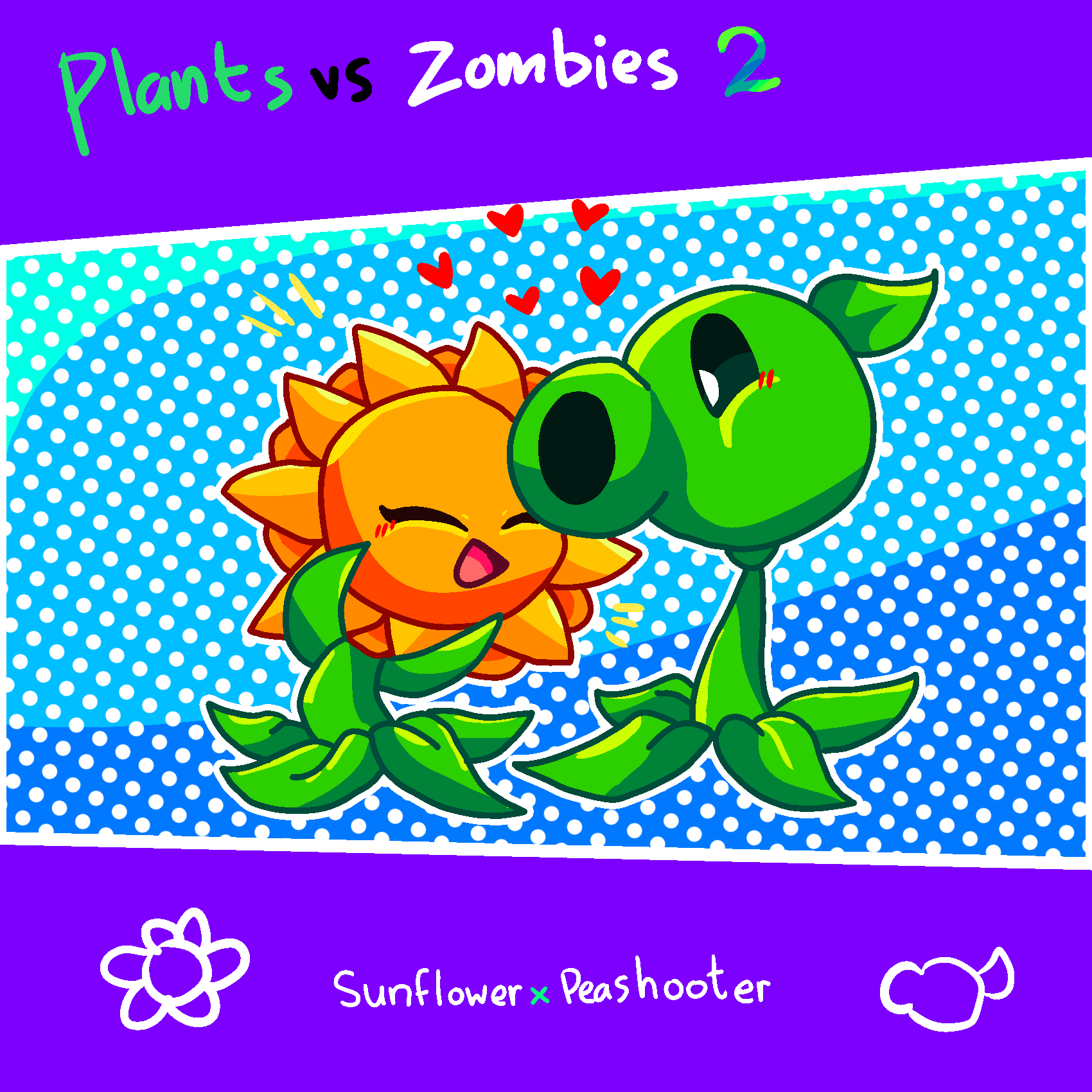 sunflower x peashooter >w
