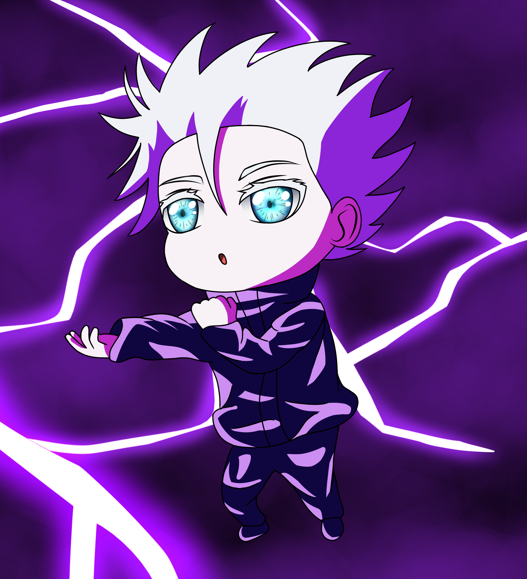 Satoru Gojo Chibi KamuiA11 - Illustrations ART street