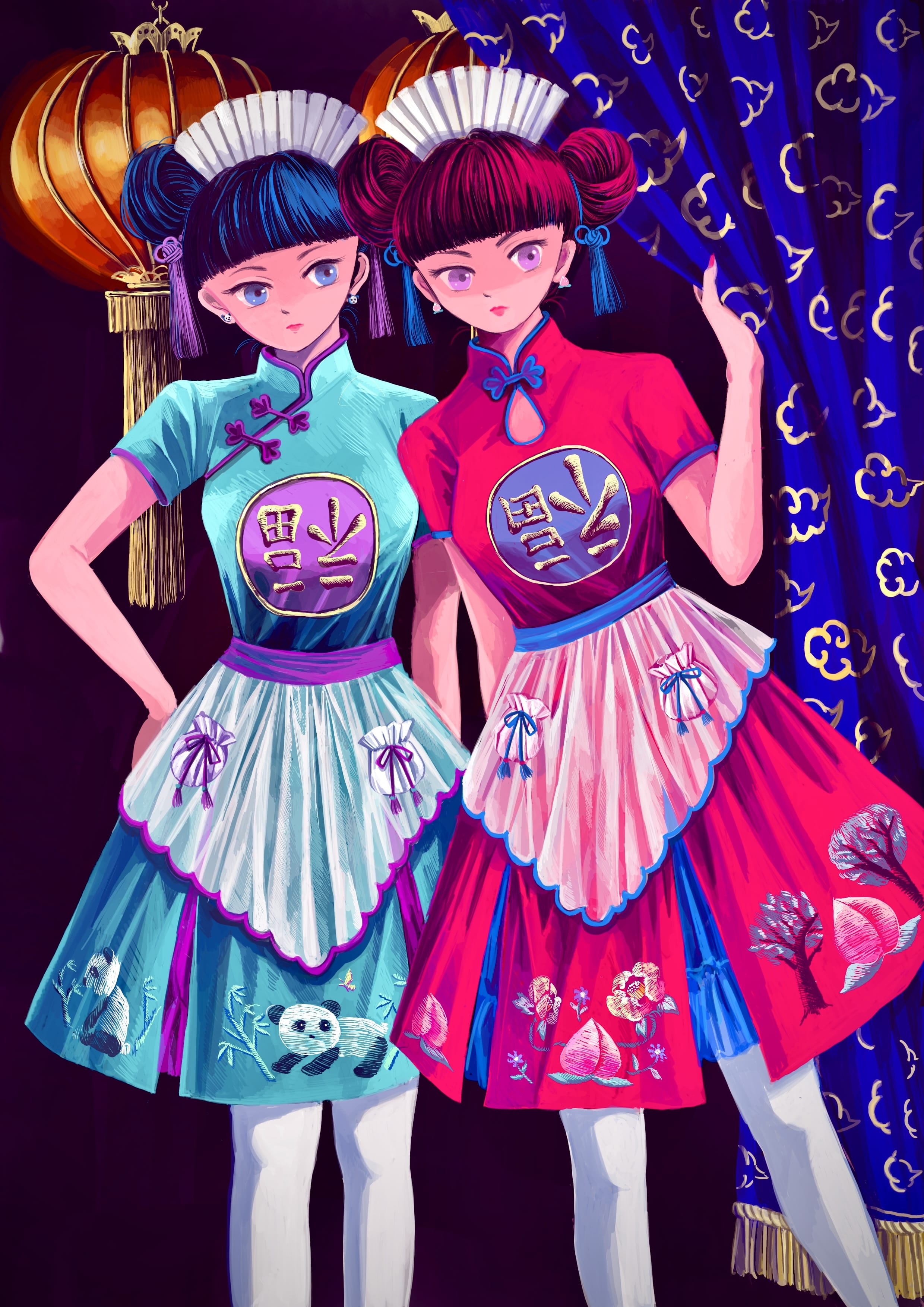 【小欣】ピンクドラゴンチャイナ服 メイド服 小欣】ピンクドラゴンチャイナ服 メイド服 - メルカリ