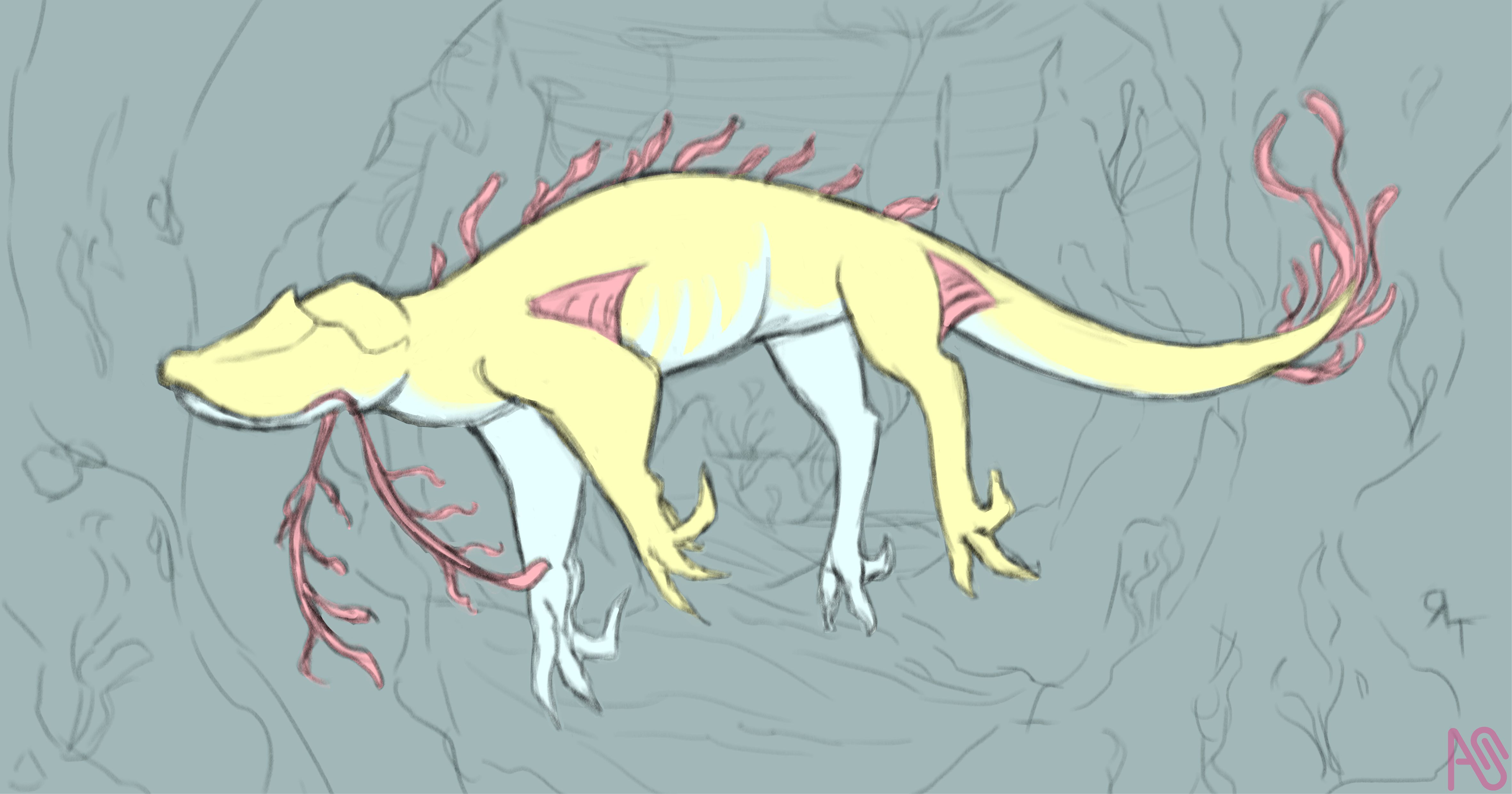 Little water dino Section 0 - 插图 ART street