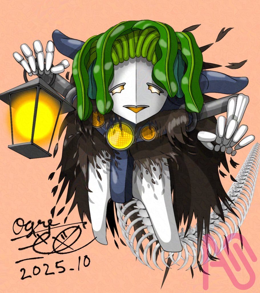 ハロウィンの魔女ー蕪と南瓜のジャックオーランタン Illust of 大賀　三芭図（tachibanafactory） お菓子 witch moon かぶ Halloween 10 カボチャ ジャックオーランタン 10月31日 秋の創作クラスタフォロー祭り
