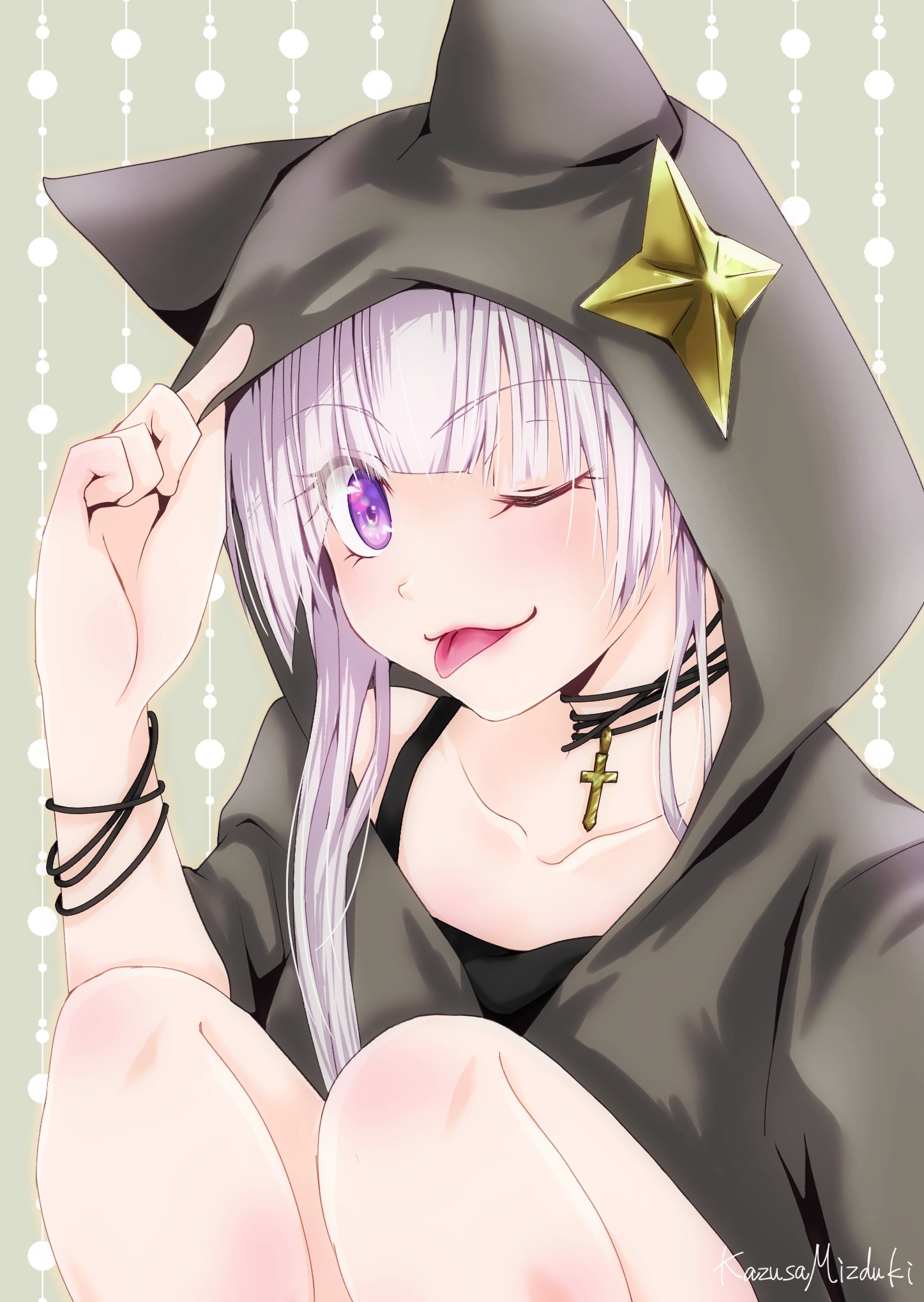 MA✽RS桜咲姫奈着用猫耳ファーファパーカーJOURNALSTANDARDベスト JENNI love（ジェニィラブ）の「うさ耳サイドリボンパーカー