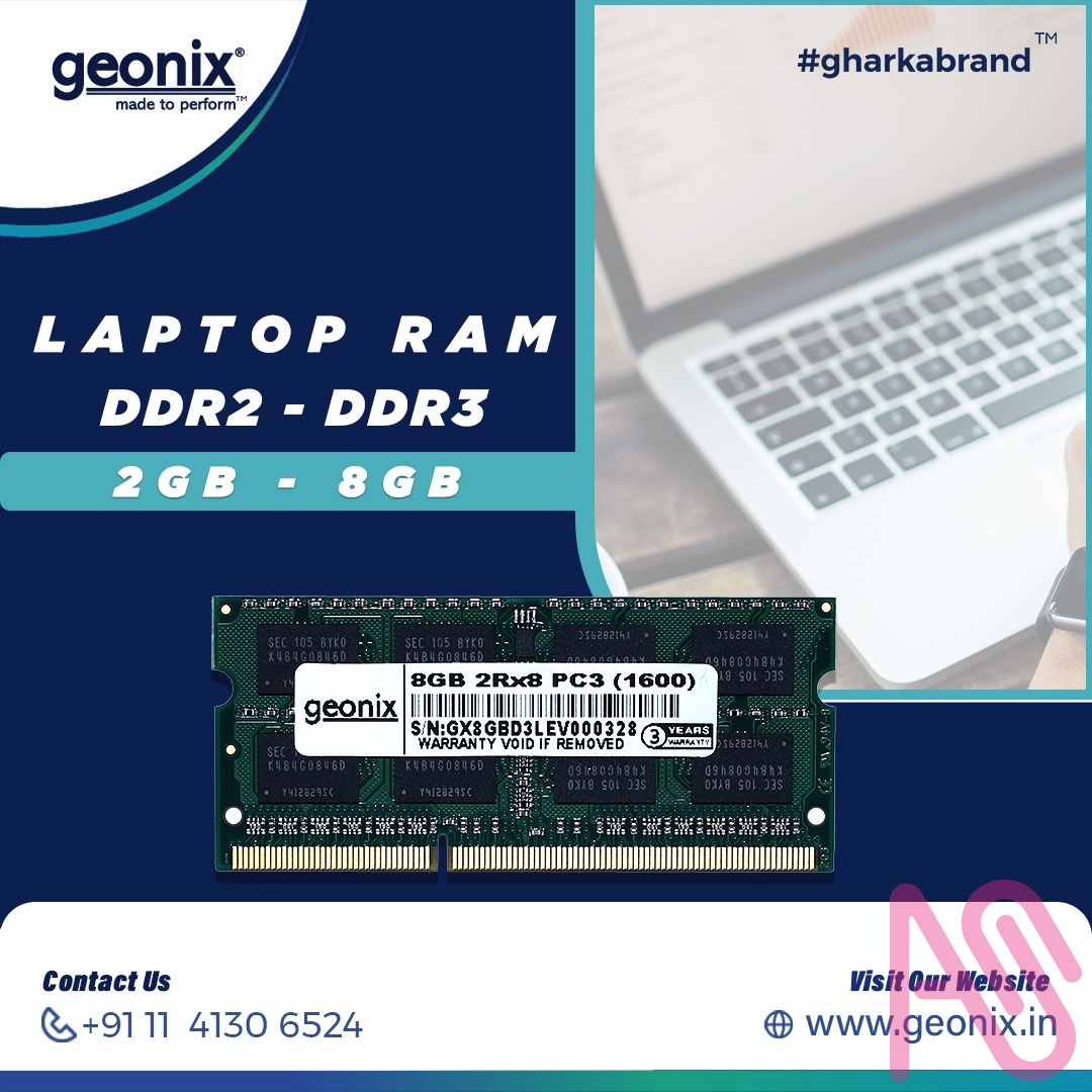 Geonix Provides you the best laptop RAM in India Geonixint