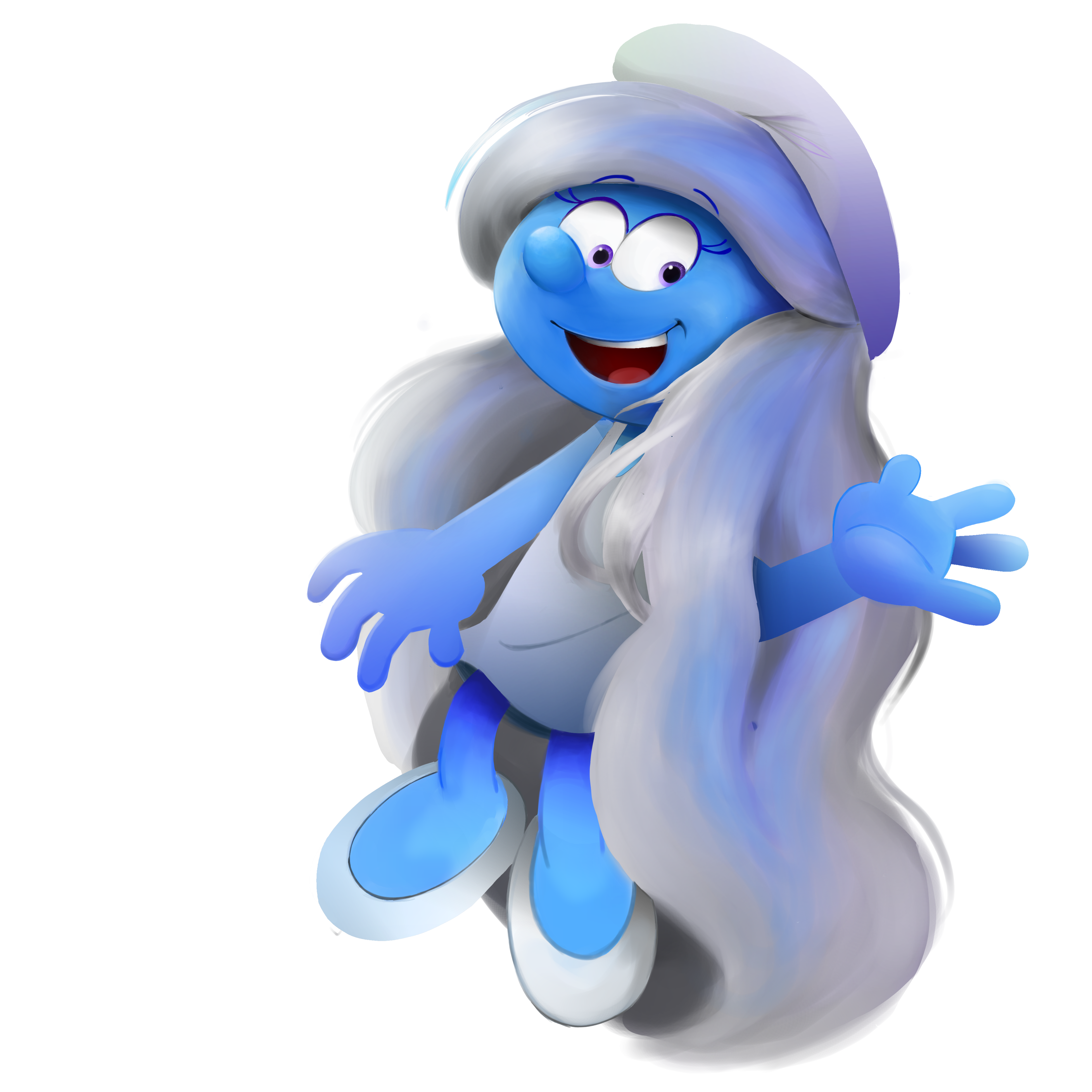 MY OC Shilvia smurfette Flying smurf - Illustrations ART street
