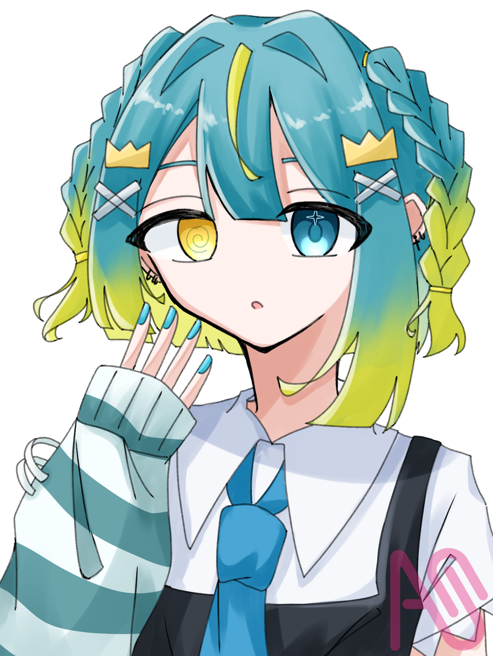 とあちゃん🩵💛 Illust of くるみ@オリ選中！ girl 初心者 illustration kawaii よその子 illustrations ibispaint 代理 とあのたからもの