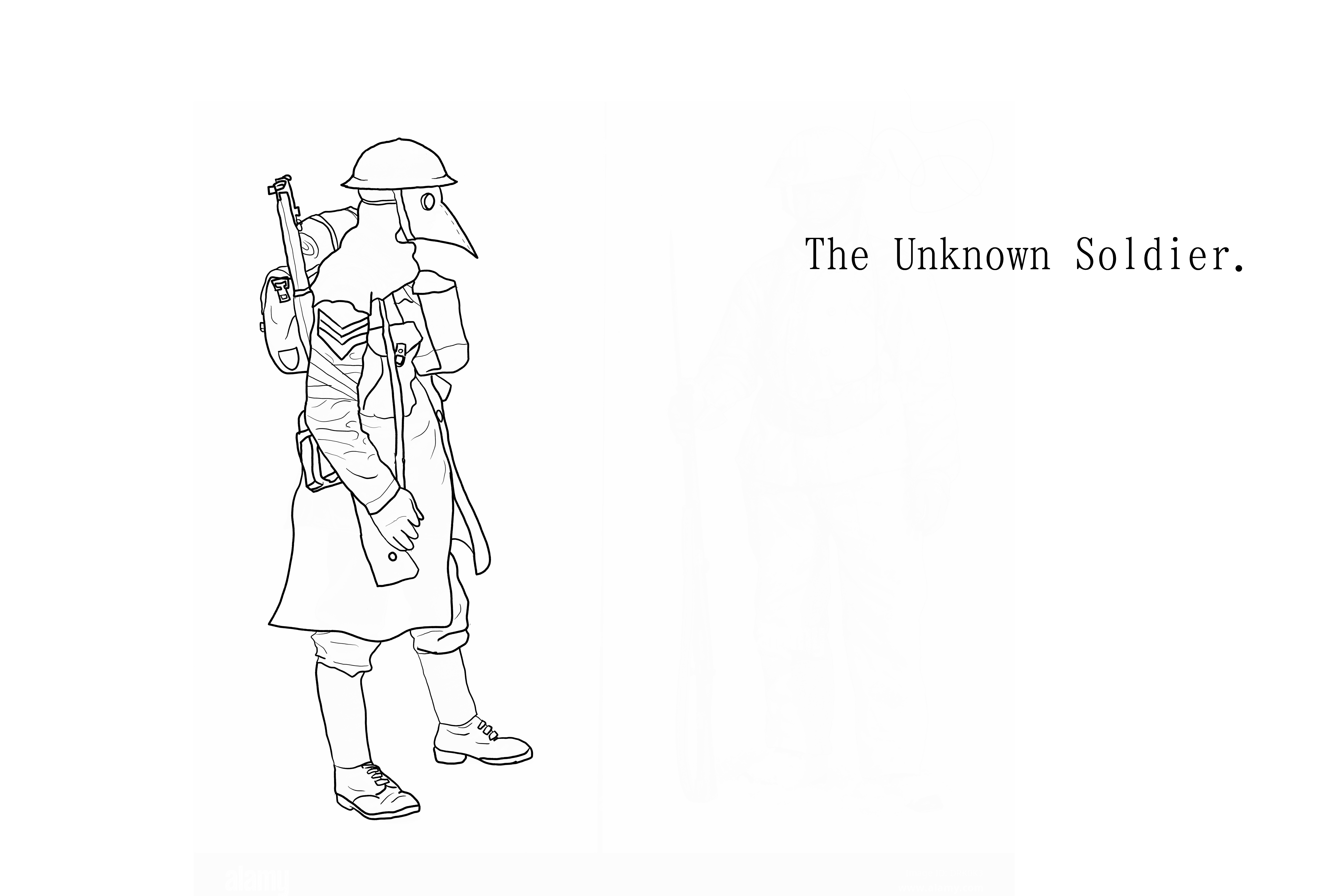 the unknown soldier manowar Illustrations ART street