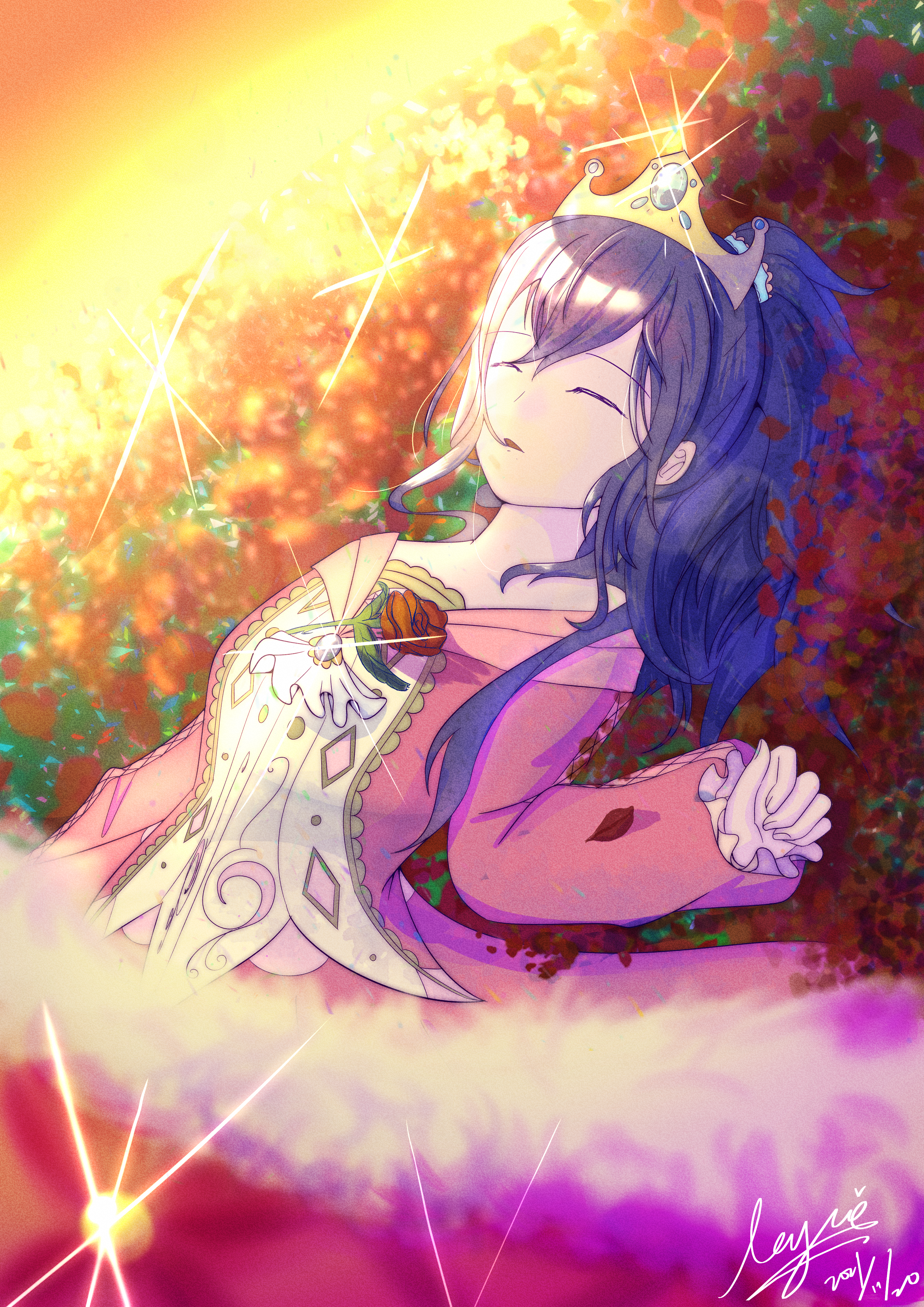 朝比奈まふゆ《睡美人》 樂玥 - イラスト ART street (アートストリート)