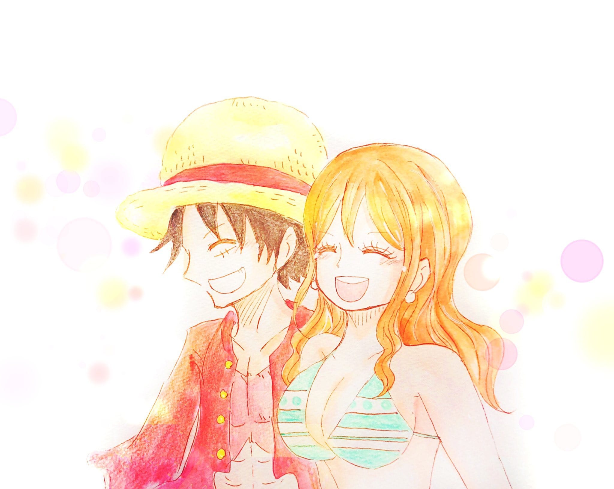 TKM　ルフィ　ナミ Luffy and Nami One piece | ルナミ, ルフィ ナミ, ワンピース