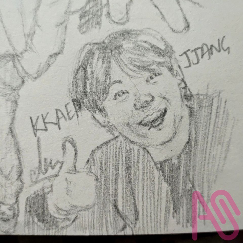 Me, You, Everyone's awesome!  Illust of Emdeon doodles pencil BTS Kpop Jungkook Fanarts jeonjungkook analog DailyDoodles btsfanarts