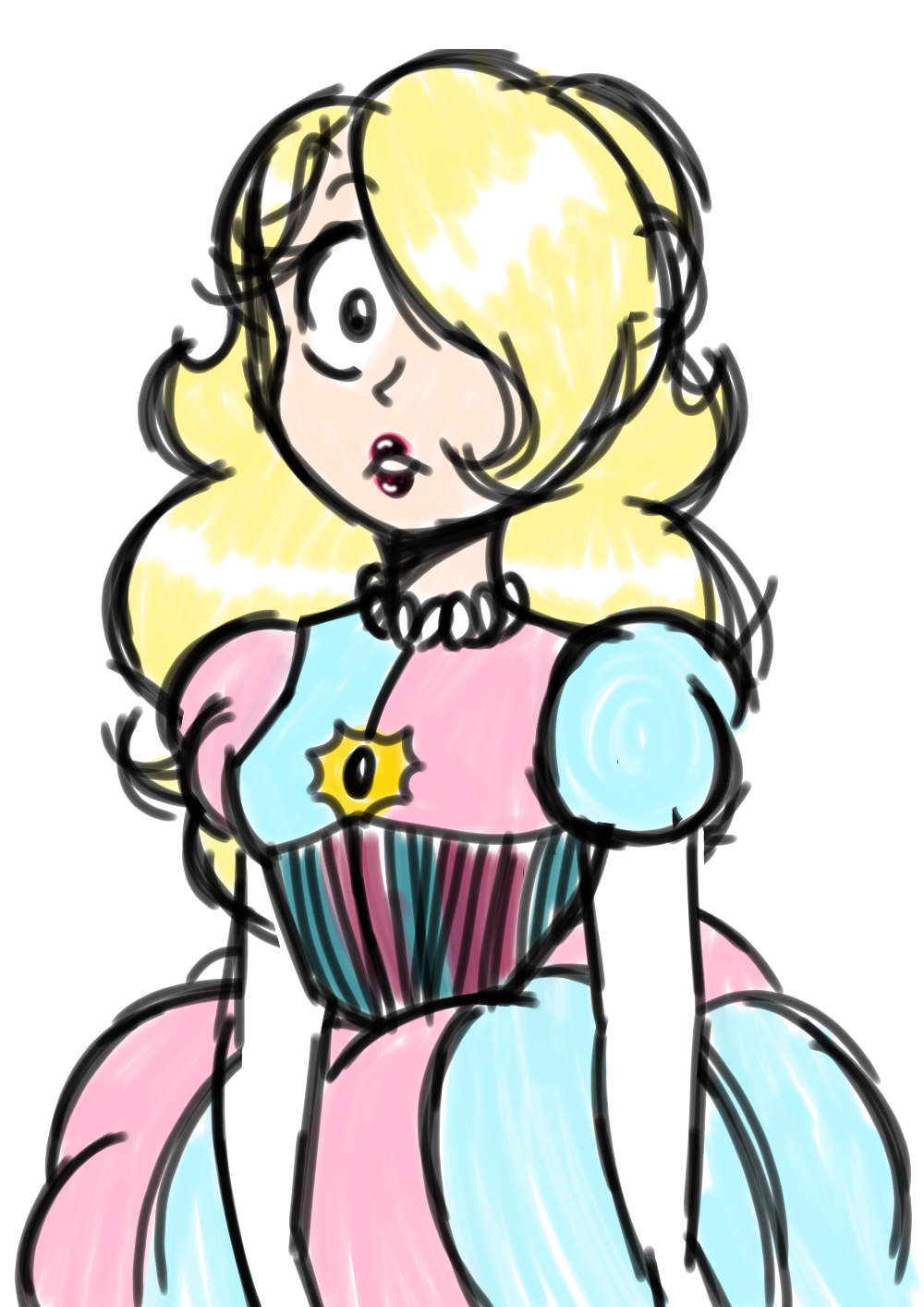 Peach+Rosalina fusion! LaLaLams Illustrations ART street