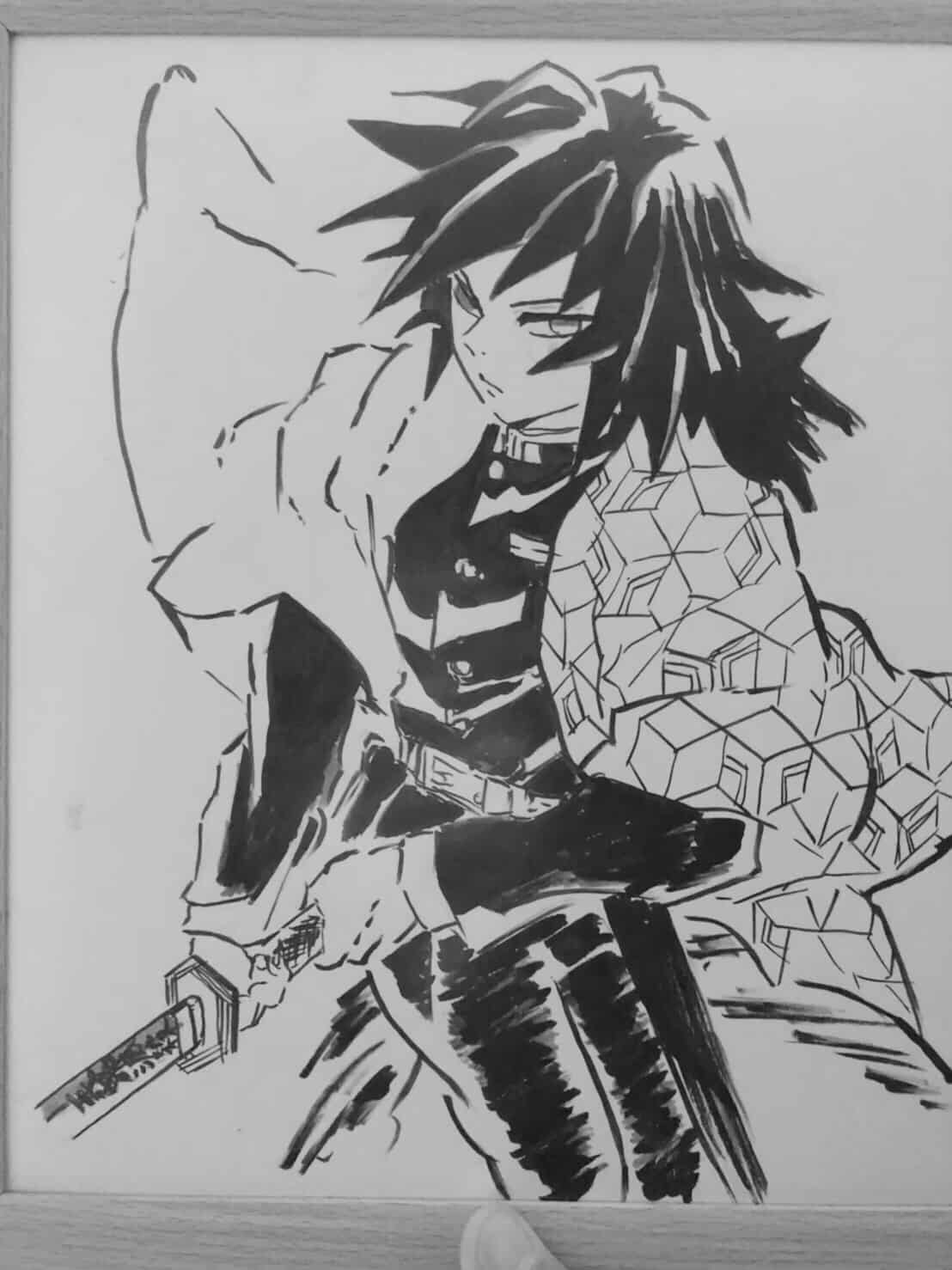 No.43】 煉獄杏寿郎 竈門炭治郎 鬼滅の刃 手描きイラスト ファンアート