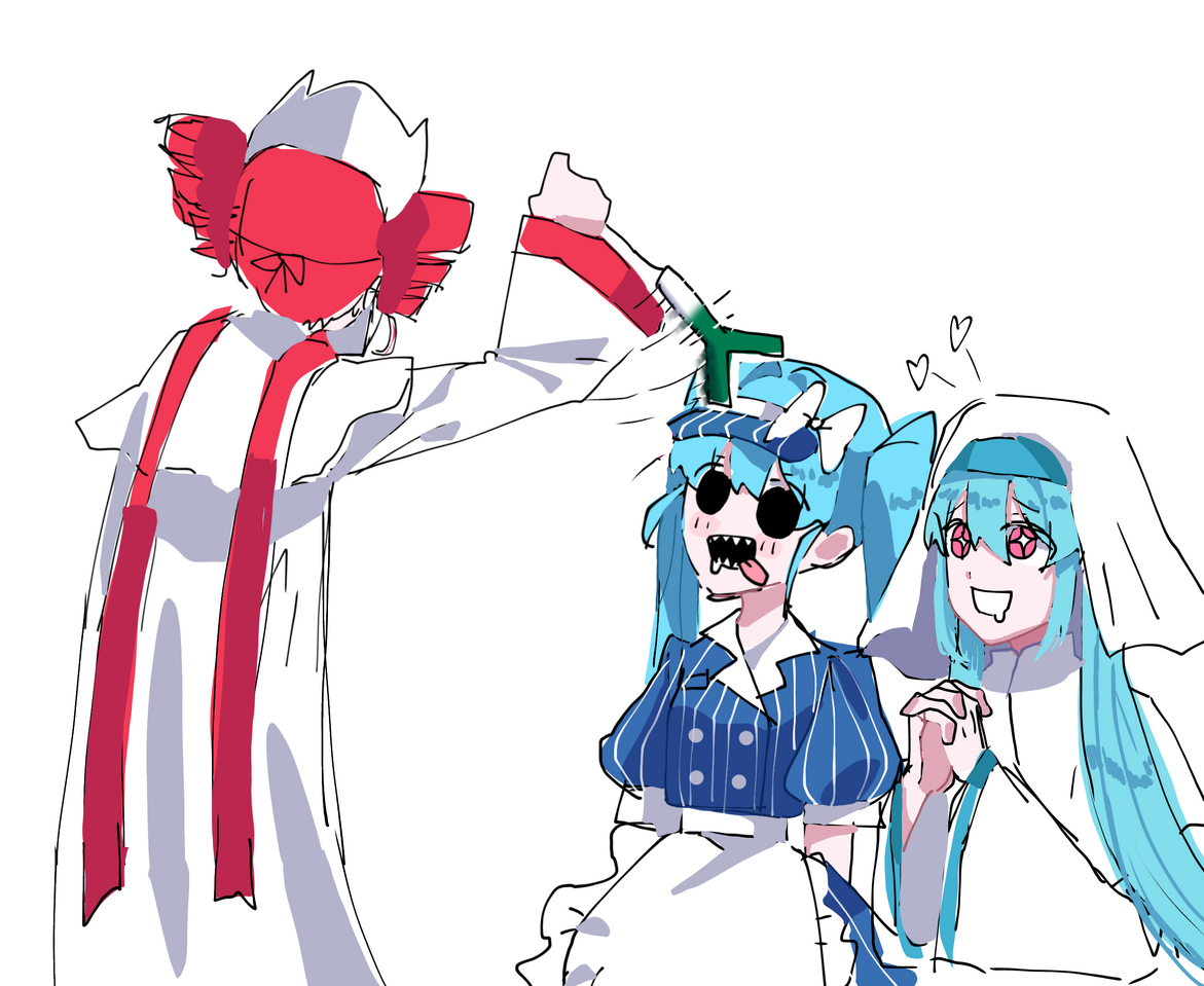 Green onion is my everything  Illust of Biles fanfic hatsunemiku VOCALOID 重音テト ibispaint メズマライザー T氏の話をじるな ピノキオピー