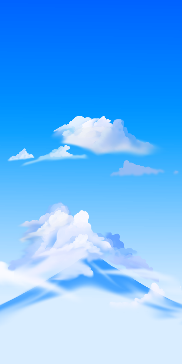 空と雲と山 Kkkuuurrro イラスト Art Street アートストリート