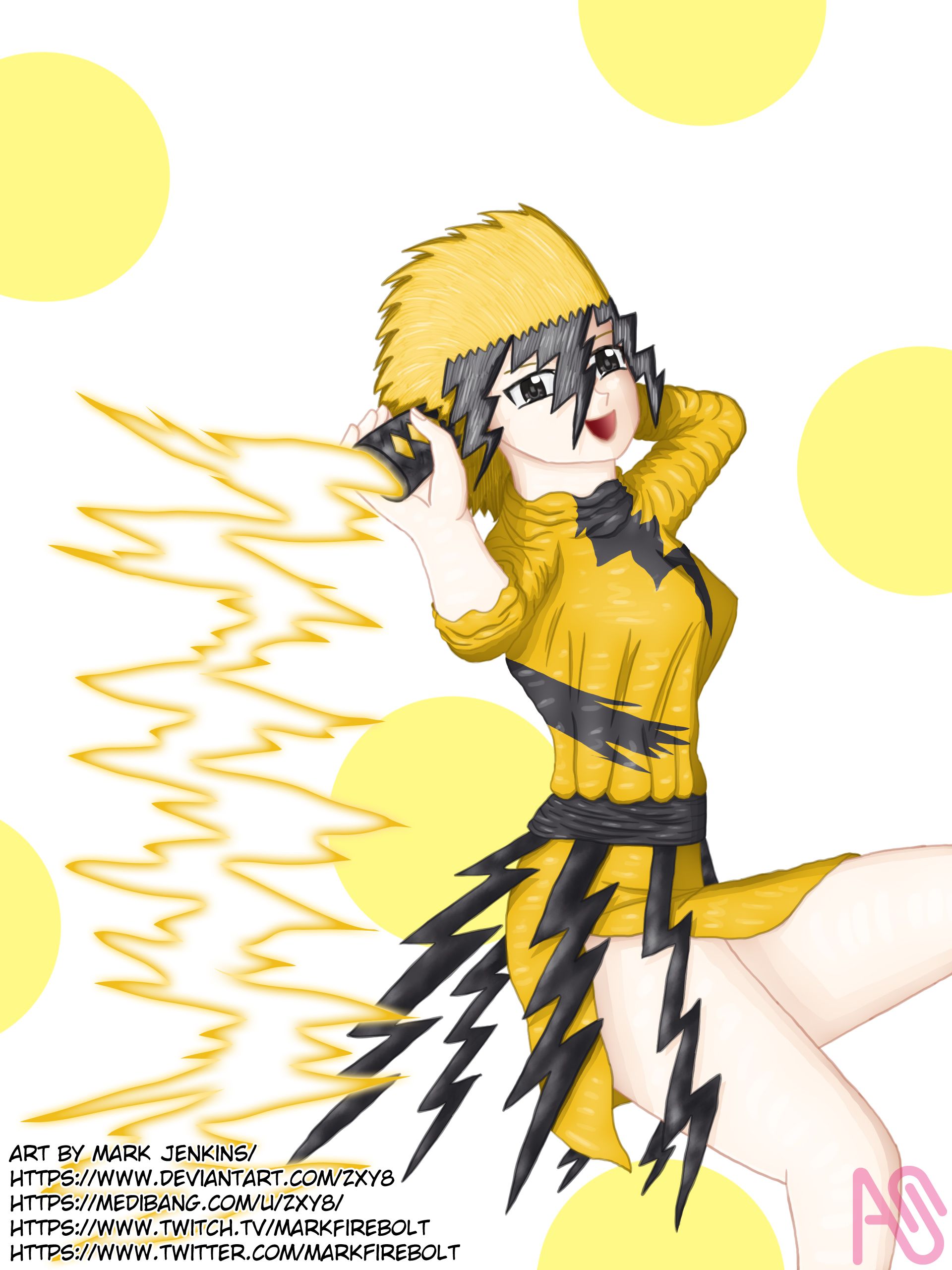 Electabuzz gijinka - Pokemon zxy8 - Illustrations ART street