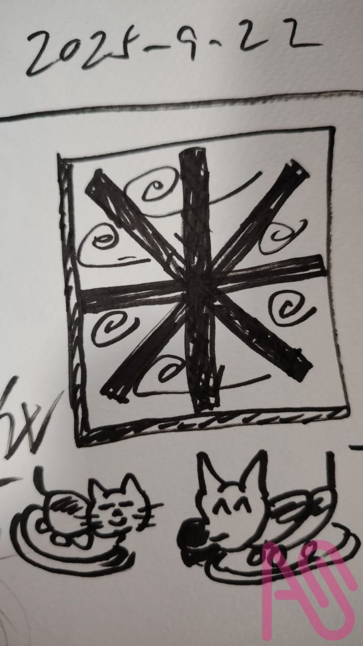 試作三十八號。 Illust of 滿肚墨水 animal 試作 素手 靜靜 漢淩萬墨 初素 九大藝術 風球 打風 風雨