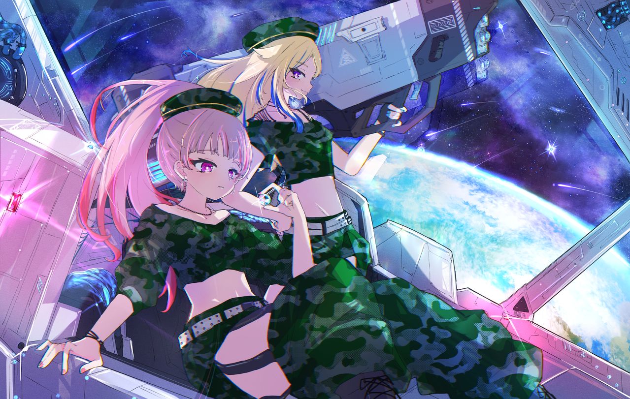 絶望を翔る恒星-HimeHina Illust of RiverBit illustration virtual_YouTuber ヒメヒナ ヒメヒナアート