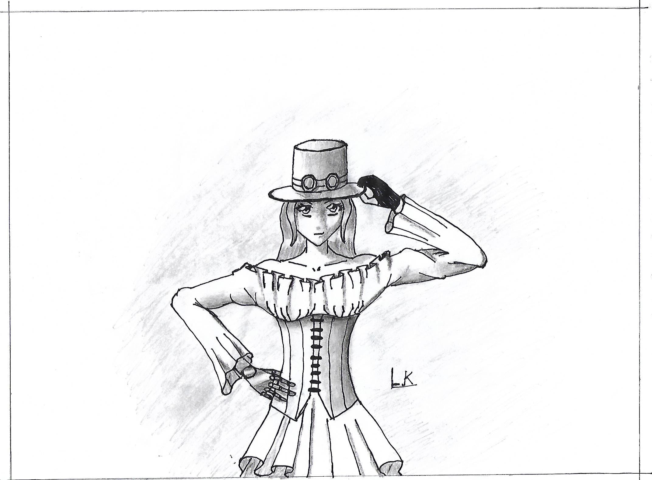 Steampunk Girl スチームパンクな女の子 L K Illustrations Art Street