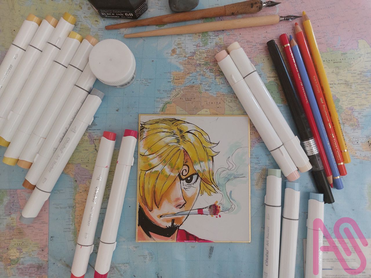 Some traditional art  Illust of Turbo_sun56 animal drawing illustration art manga oc medibang traditionalart traditional Turbo_sun56