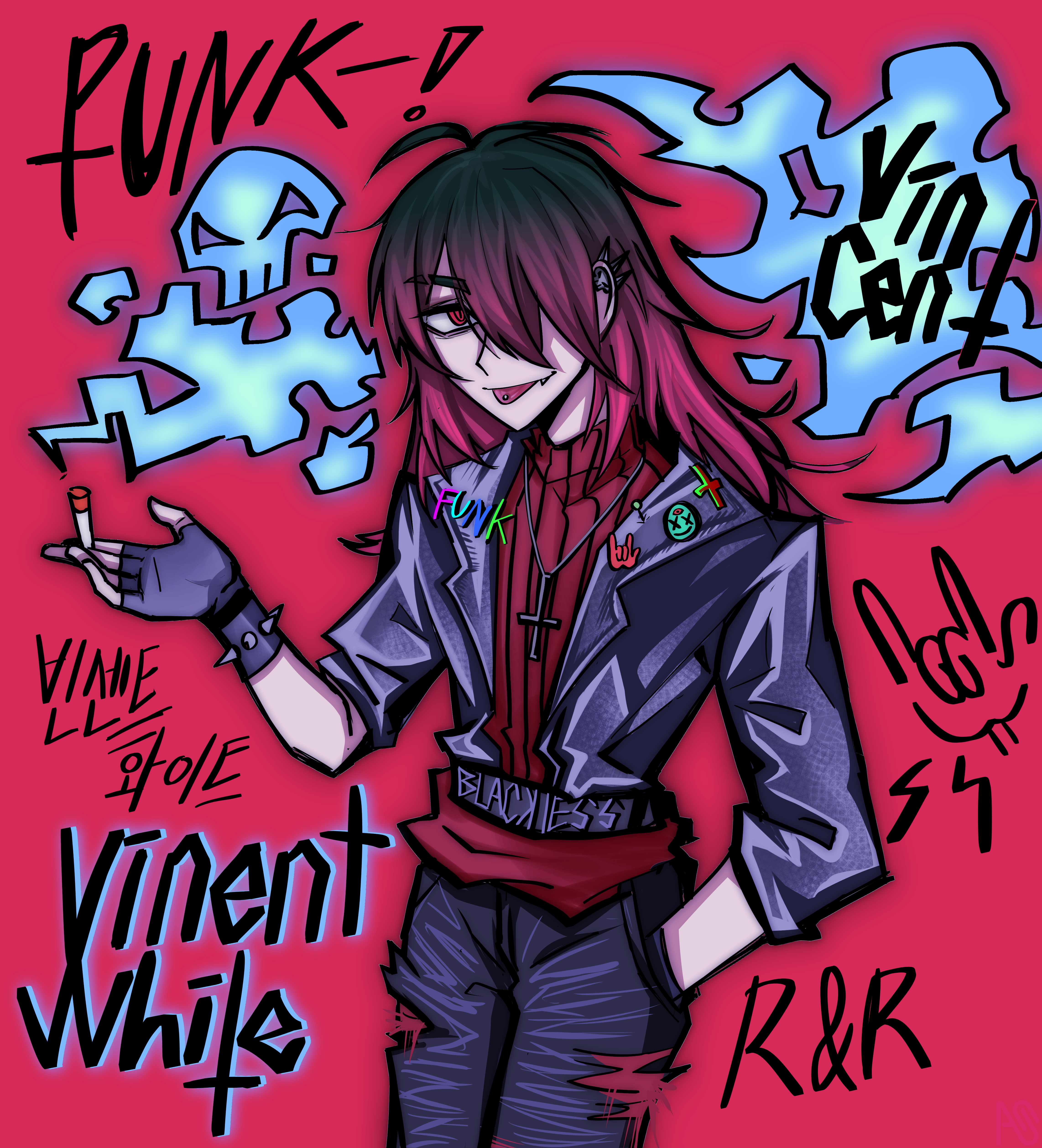 Vincent 𝕶𝖆𝖙𝖊 𝕸𝖔𝖘𝖘𝖍𝖊𝖆𝖗𝖙 - イラスト ART street (アート