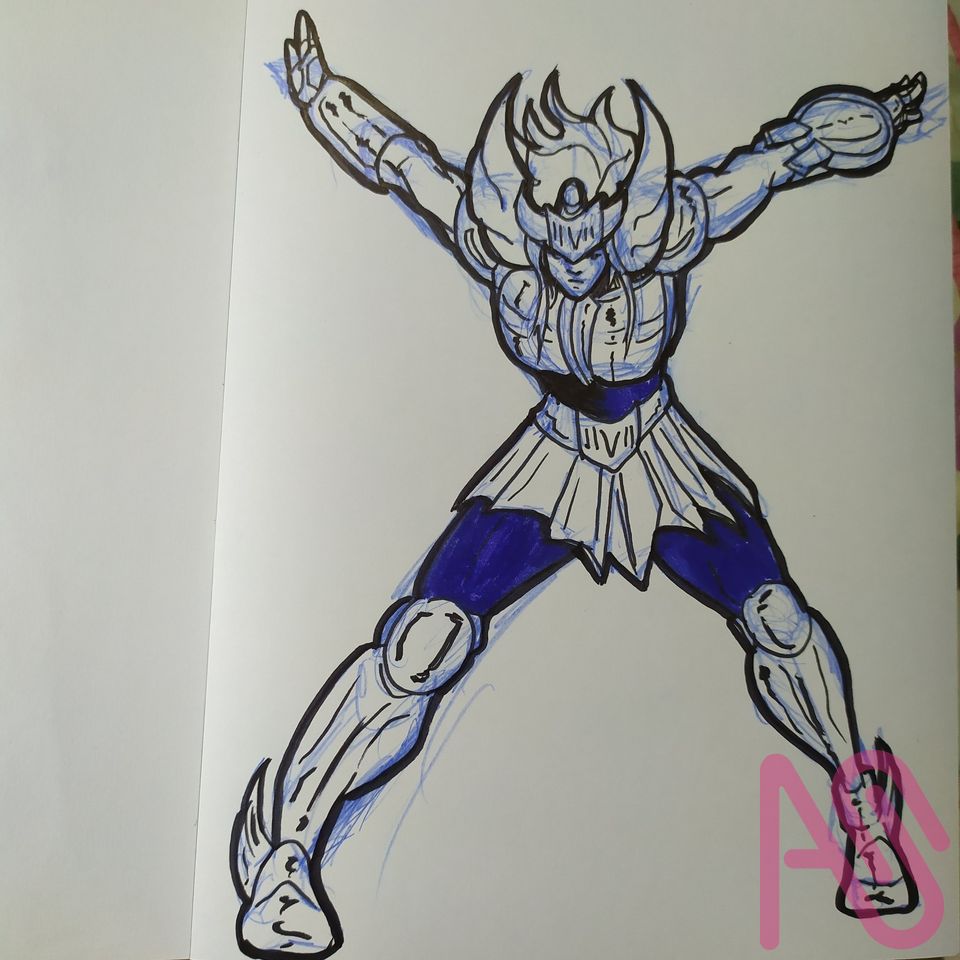 Saint Seiya Illust of Adhi Trahono seiya SaintSeiya Shun Shiryu Hyoga Ikkidefenix analog AnalogDrawing
