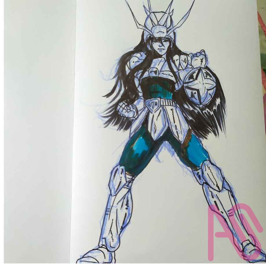 Saint Seiya Illust of Adhi Trahono seiya SaintSeiya Shun Shiryu Hyoga Ikkidefenix analog AnalogDrawing
