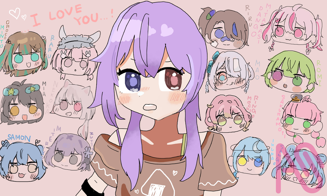 みんな、いつも、ありがとう。 Illust of 御握り chibi 代理 御握り 握り君に届け おにぎりこ りたんと昼寝