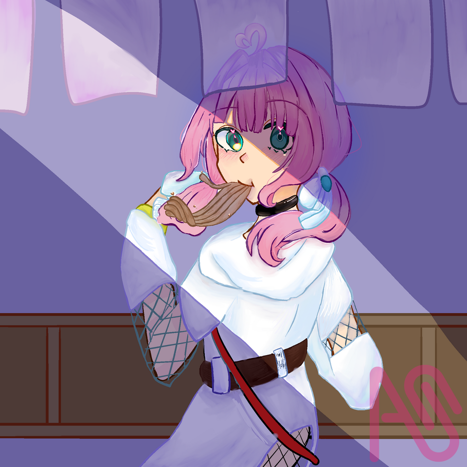 くすりんへ！ Illust of ソラリンヌ12世@12月4日まで代選 impasto illustration FA 蕎麦 代理 ガチ絵 おくすり飲もう そら姉のキャンパス
