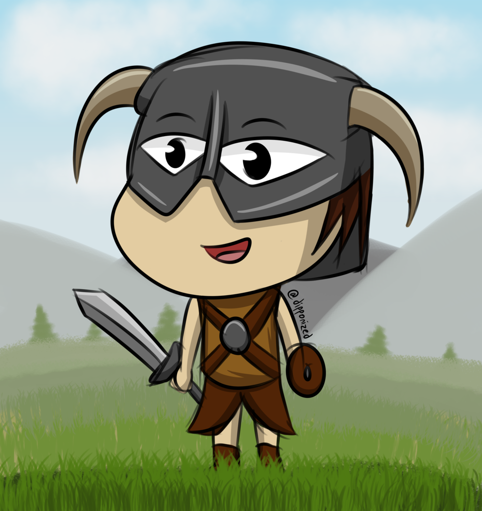 Dovahkiin cartoon